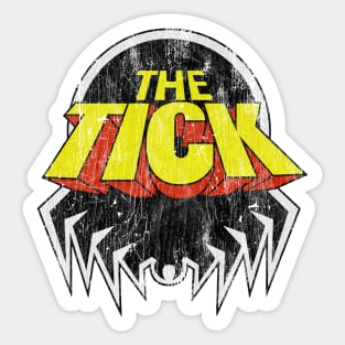 Distressed The Tick Logo Sticker